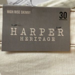 Harper Heritage High Rise Skinny jeans NWT